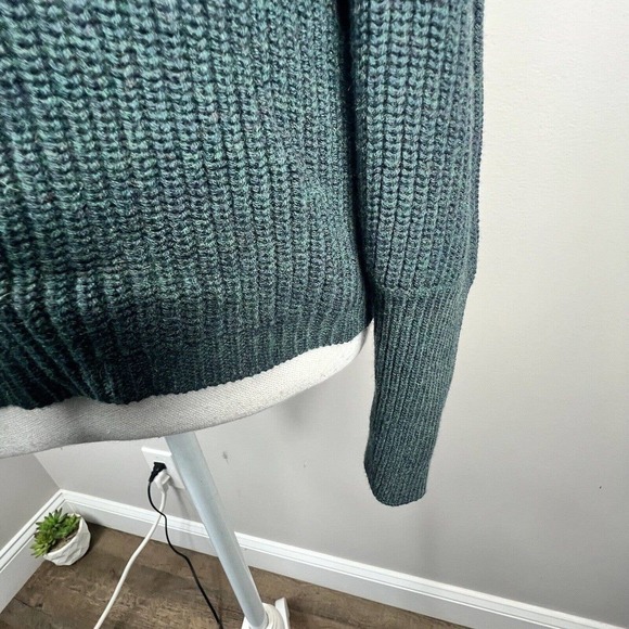 LK Bennett Green Puff Sleeve Knit Sweater Size S Jumper - Picture 11 of 12